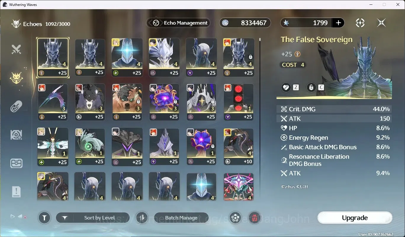 Wuthering Waves Accounts Starter SEA |UL 52|Rank 6|1 Char Limited [Augusta R3 + Sign]+ Sign|Mc Female|TakeMail WW142B 12