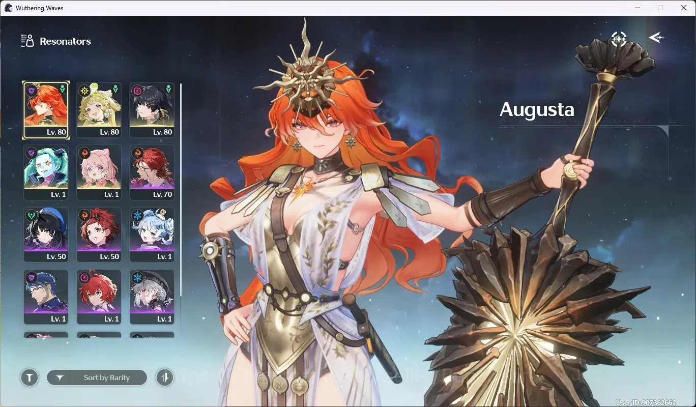 Wuthering Waves Accounts Starter SEA |UL 52|Rank 6|1 Char Limited [Augusta R3 + Sign]+ Sign|Mc Female|TakeMail WW142B 2