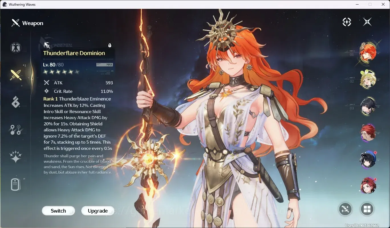 Wuthering Waves Accounts Starter SEA |UL 52|Rank 6|1 Char Limited [Augusta R3 + Sign]+ Sign|Mc Female|TakeMail WW142B 4