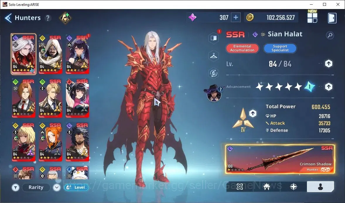 Solo Leveling: ARISE Accounts 2,3M Pwr|Light,Dark Team|25 SSR [HalatA6+SignA1,AntonieA5+SignA3,Cha HaeA2+SignA2(Meri 1