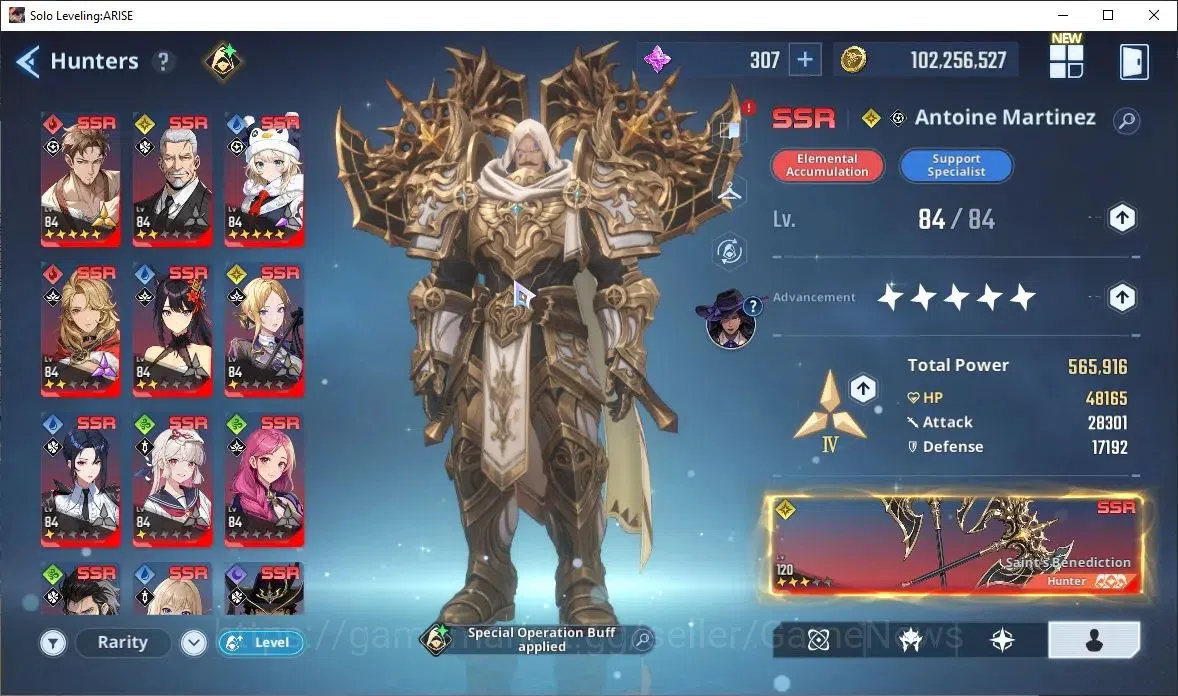 Solo Leveling: ARISE Accounts 2,3M Pwr|Light,Dark Team|25 SSR [HalatA6+SignA1,AntonieA5+SignA3,Cha HaeA2+SignA2(Meri 2