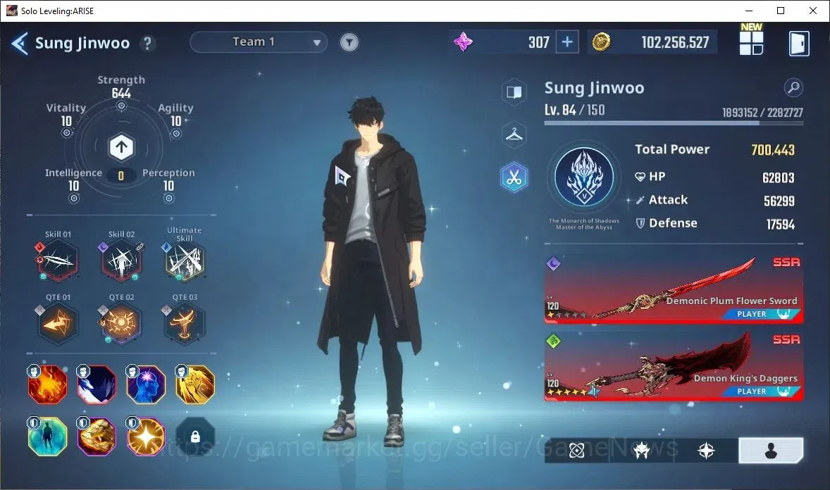 Solo Leveling: ARISE Accounts 2,3M Pwr|Light,Dark Team|25 SSR [HalatA6+SignA1,AntonieA5+SignA3,Cha HaeA2+SignA2(Meri 7