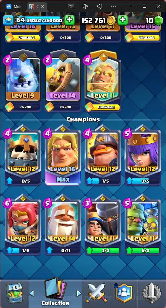 Clash Royale Accounts Lv 64|Trophy 12687|KTL 15|Card 121| 7 Hero|13 EVO| image 10