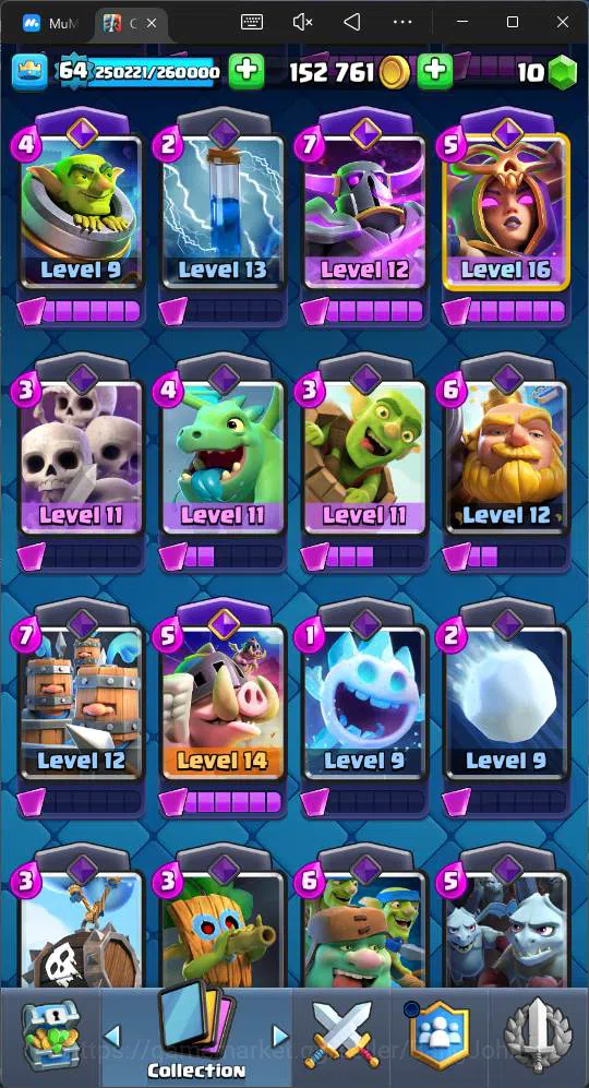Clash Royale Accounts Lv 64|Trophy 12687|KTL 15|Card 121| 7 Hero|13 EVO| image 13