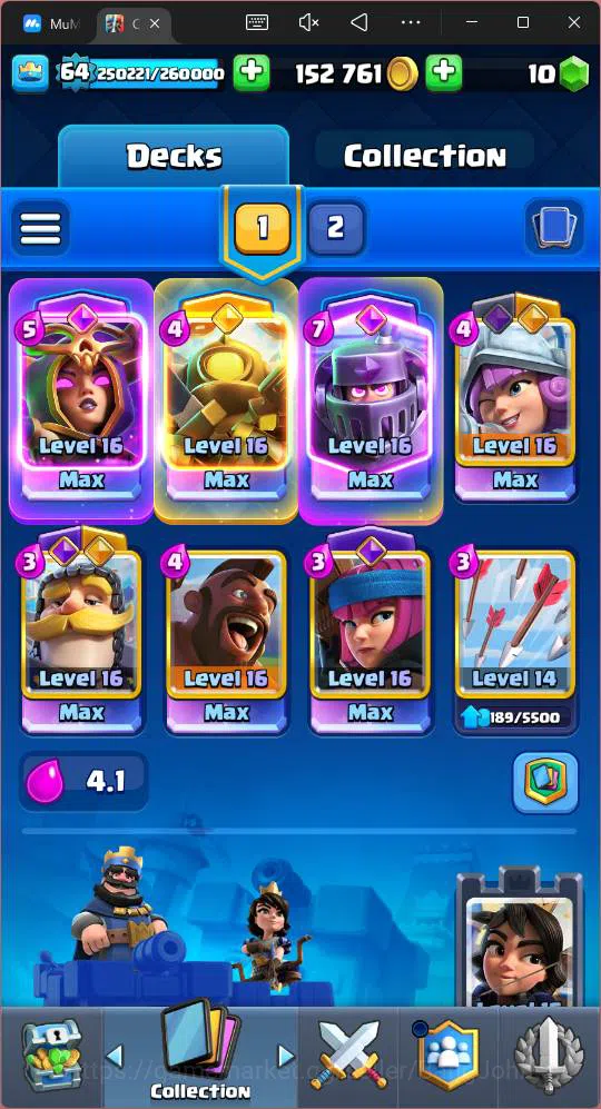 Clash Royale Accounts Lv 64|Trophy 12687|KTL 15|Card 121| 7 Hero|13 EVO| image 16