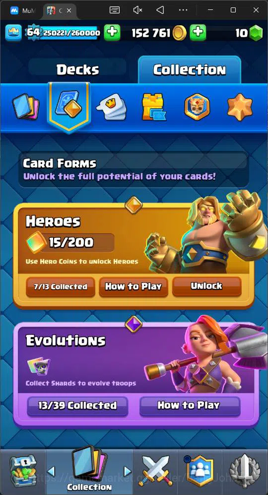 Clash Royale Accounts Lv 64|Trophy 12687|KTL 15|Card 121| 7 Hero|13 EVO| image 9