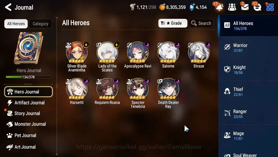 Epic Seven Accounts GLOBAL Unverif|New Era|9 ML(Salome,LOTScales,Har s image 6