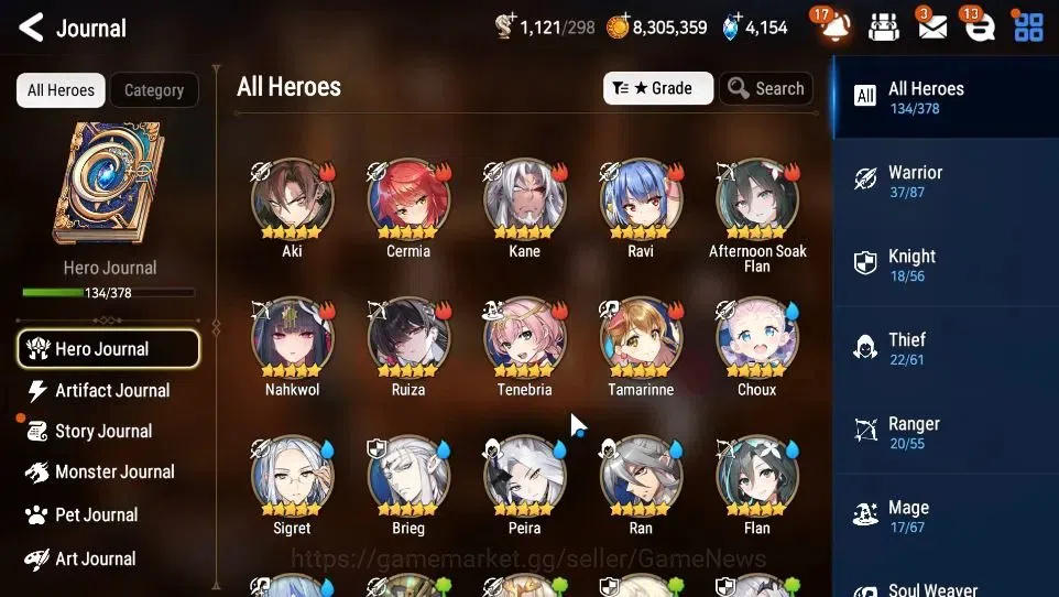 Epic Seven Accounts GLOBAL Unverif|New Era|9 ML(Salome,LOTScales,Har s image 7