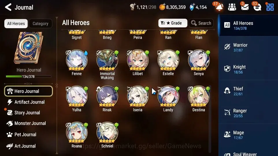 Epic Seven Accounts GLOBAL Unverif|New Era|9 ML(Salome,LOTScales,Har s image 8