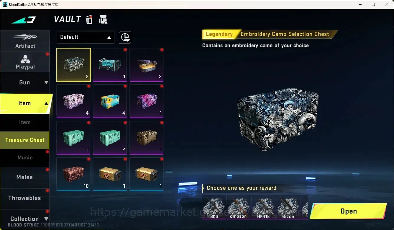 Blood Strike Accounts High-End ASIA|Ultra Melee TalonKnife-Sanctum|1 Limited Gun:Origin-12|2 Ultra Gun|5 Legendary Gun|Check 11