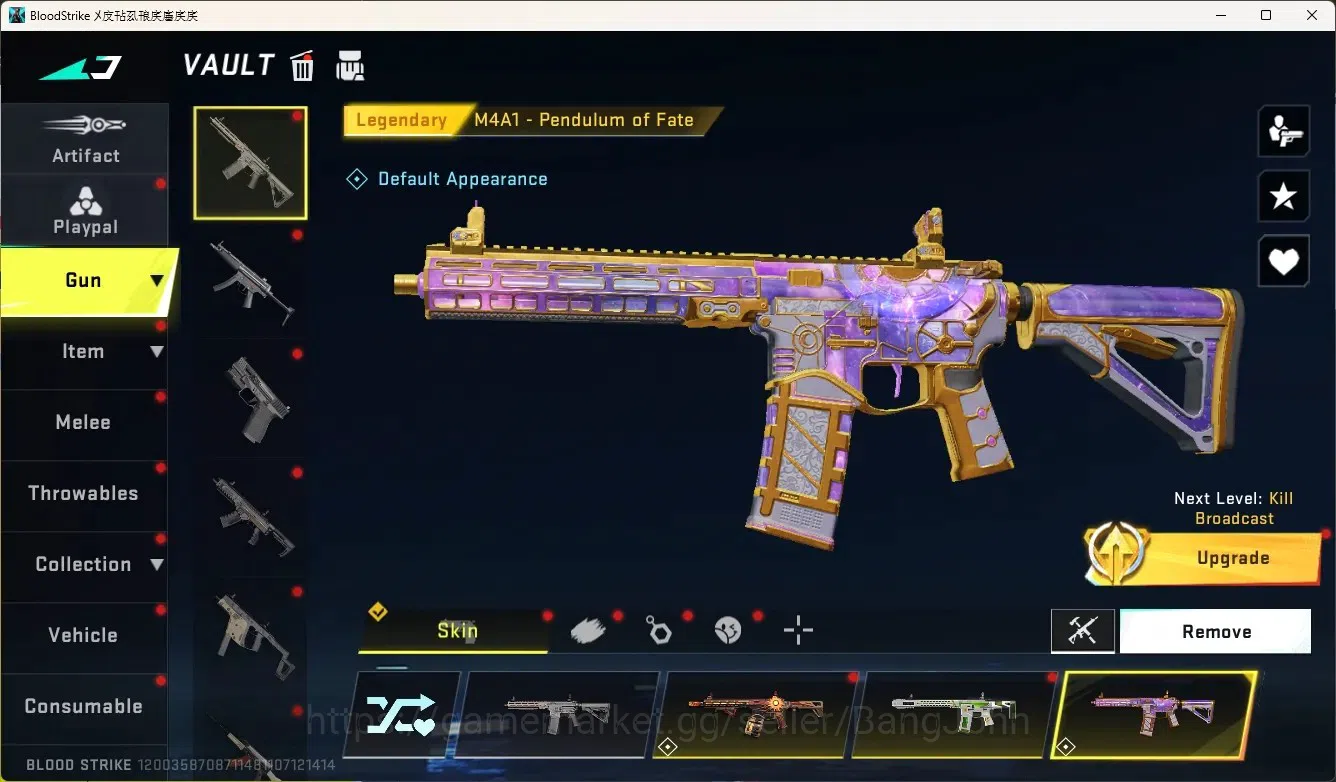 Blood Strike Accounts High-End ASIA|Ultra Melee TalonKnife-Sanctum|1 Limited Gun:Origin-12|2 Ultra Gun|5 Legendary Gun|Check 2
