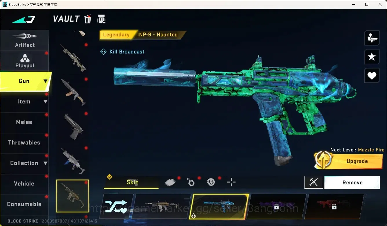 Blood Strike Accounts High-End ASIA|Ultra Melee TalonKnife-Sanctum|1 Limited Gun:Origin-12|2 Ultra Gun|5 Legendary Gun|Check 4