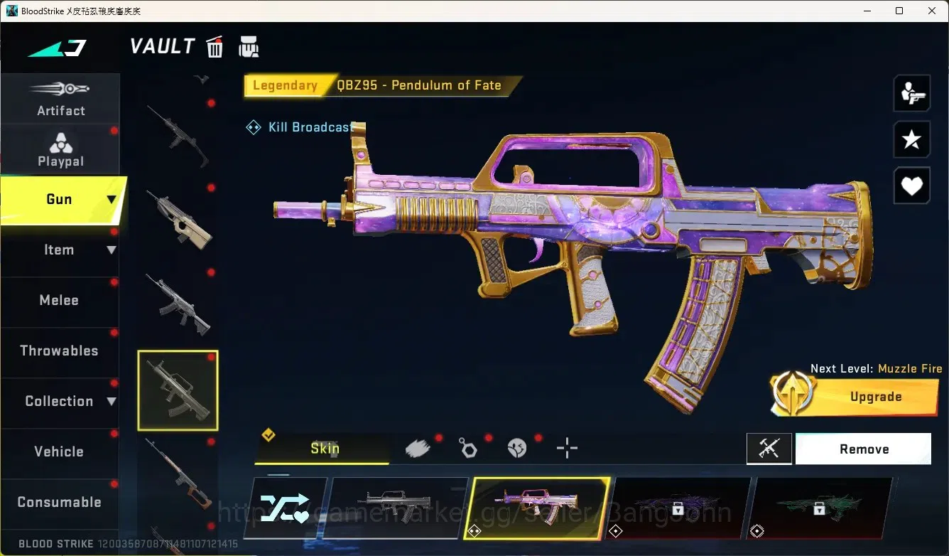 Blood Strike Accounts High-End ASIA|Ultra Melee TalonKnife-Sanctum|1 Limited Gun:Origin-12|2 Ultra Gun|5 Legendary Gun|Check 6
