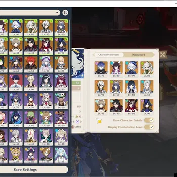 Genshin Impact Accounts Mid Game ASIA|AR 56|Flins PremTeam|12 Limited+3 (*5Weapon)|Lauma+Sign,Furina