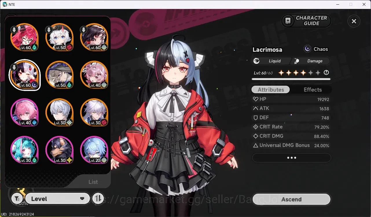 Neverness to Everness Accounts ASIA | Hunter Lv 41 | 7 S-Class (Lacrimosa,Hotori) image 2