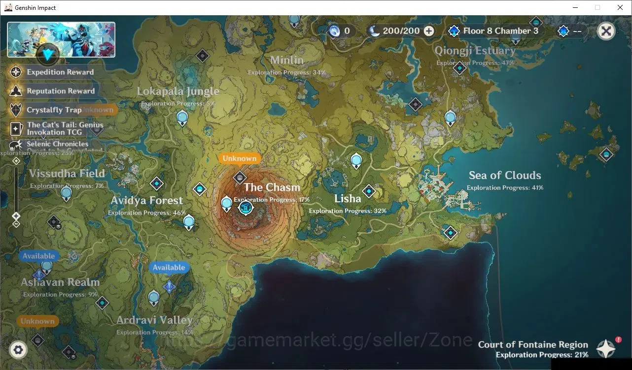Genshin Impact Accounts Others ASIA|AR 55|4 Limited CHAR +1 5*Wpn|Ineffa, Yelan, Durin, Venti|Low Explore|Check 11