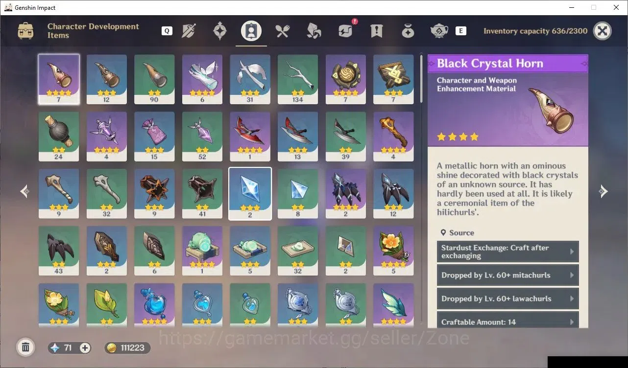 Genshin Impact Accounts Others ASIA|AR 55|4 Limited CHAR +1 5*Wpn|Ineffa, Yelan, Durin, Venti|Low Explore|Check 6