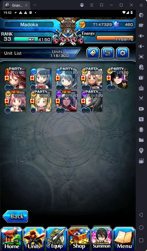 Grand Summoners Accounts GLOBAL|Ascend 9|Rank 33|Sayaka Miki TW|Madoka Kana image 2