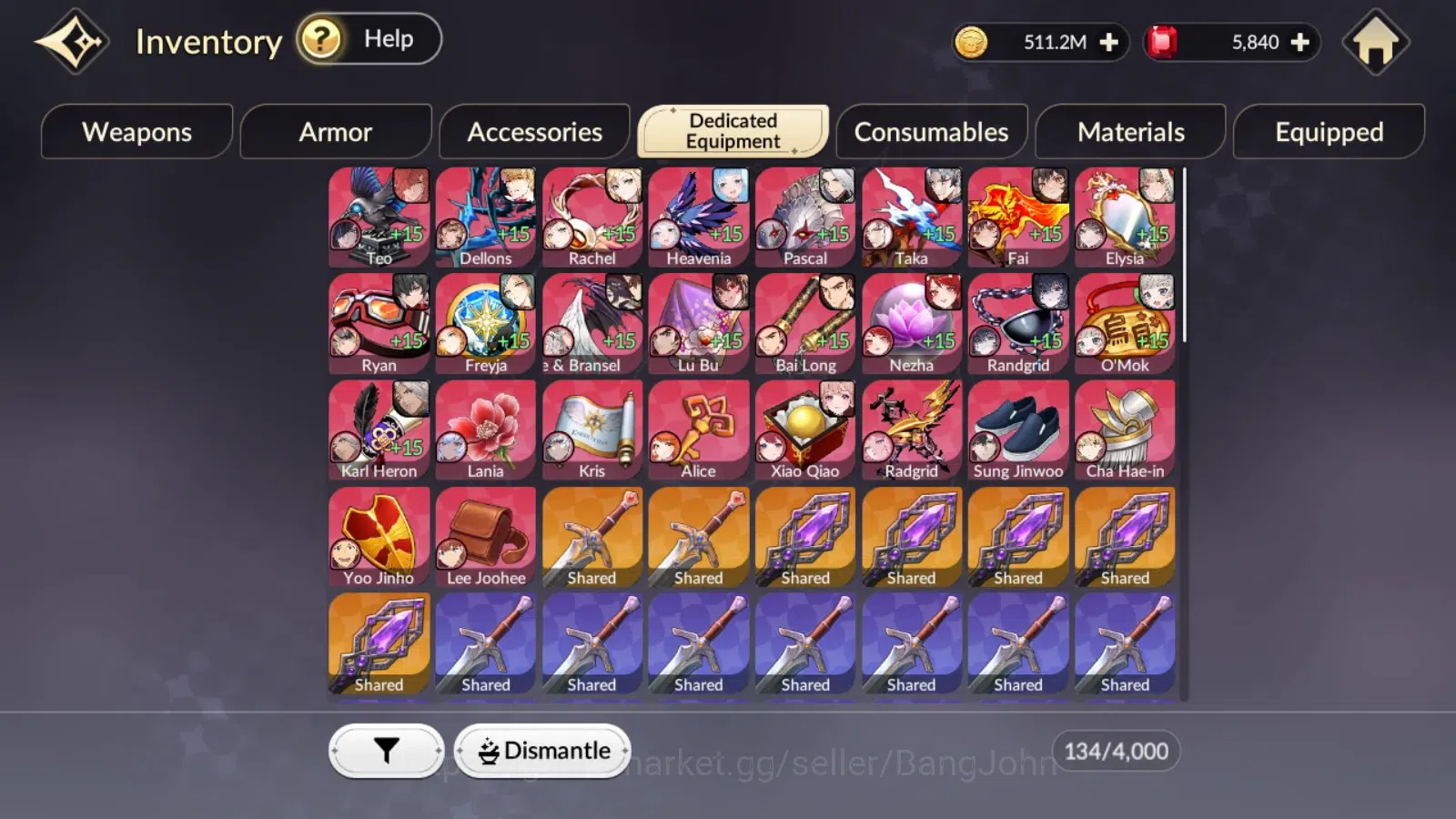 Seven Knights Re:Birth Accounts Global|4EX7(TC4Juri,TC2Fai,Melia,Rosie)48TC6(Dello image 8