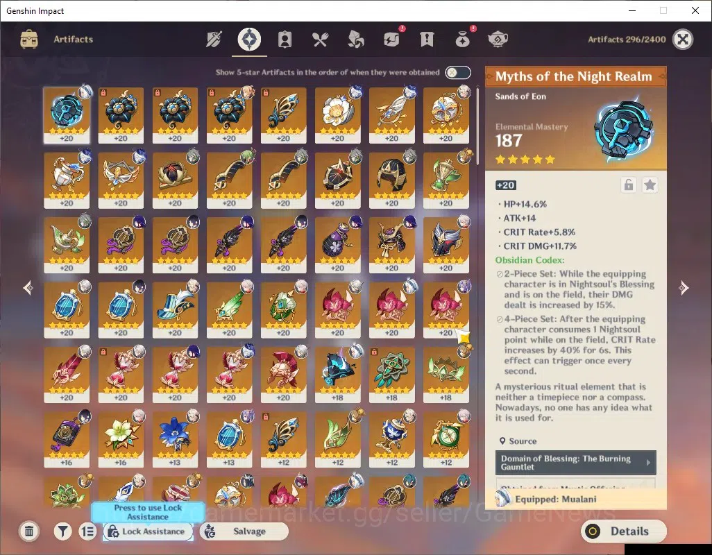 Genshin Impact Accounts ASIA|AR 56|8 Limited + 3 (*5Weapon)|ArleC2+Sign,Ka image 17