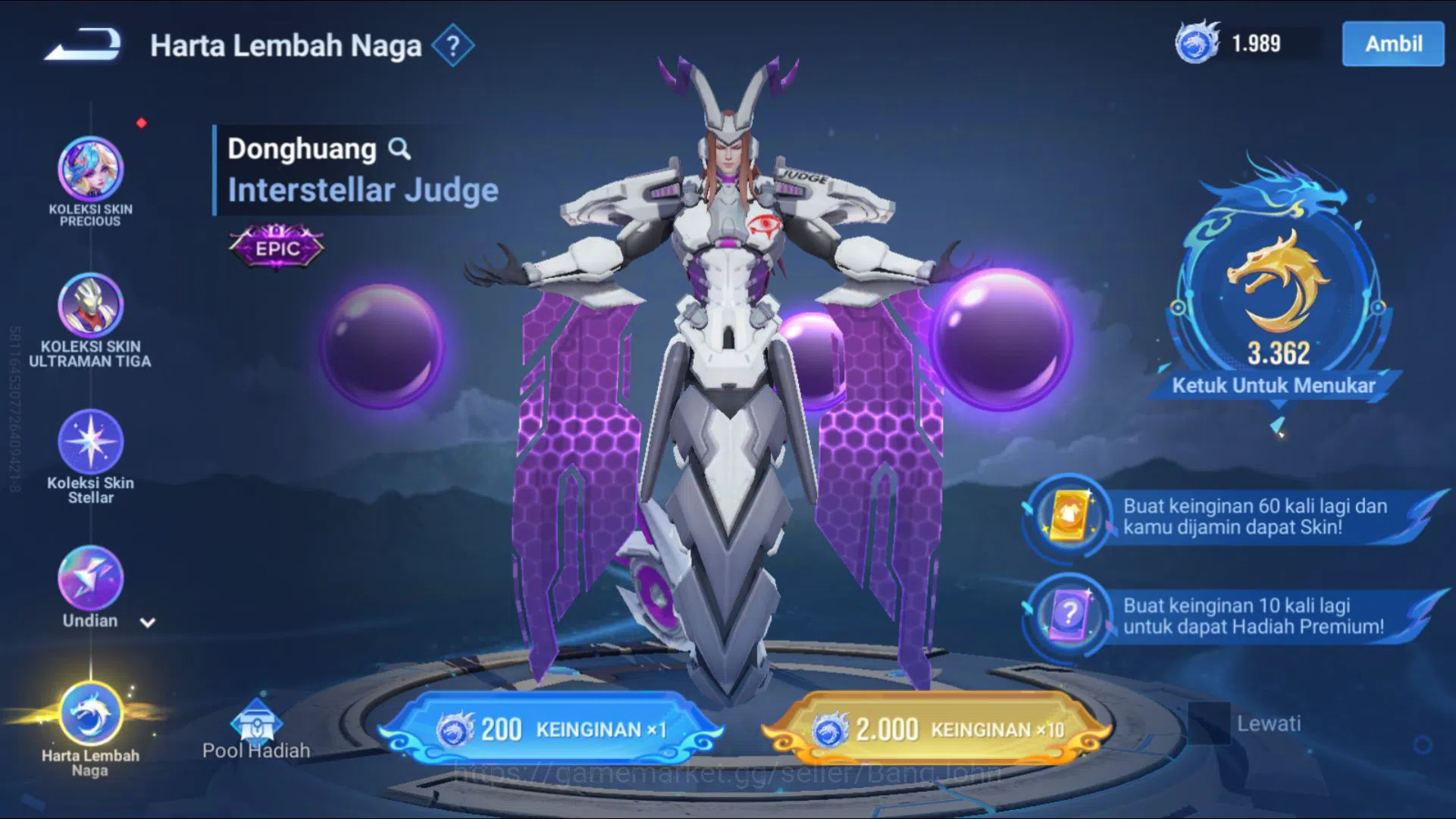 Honor of Kings Accounts [GLOBAL Good Acc] 112 H & 208 S | 6 Legend, Blesse image 12