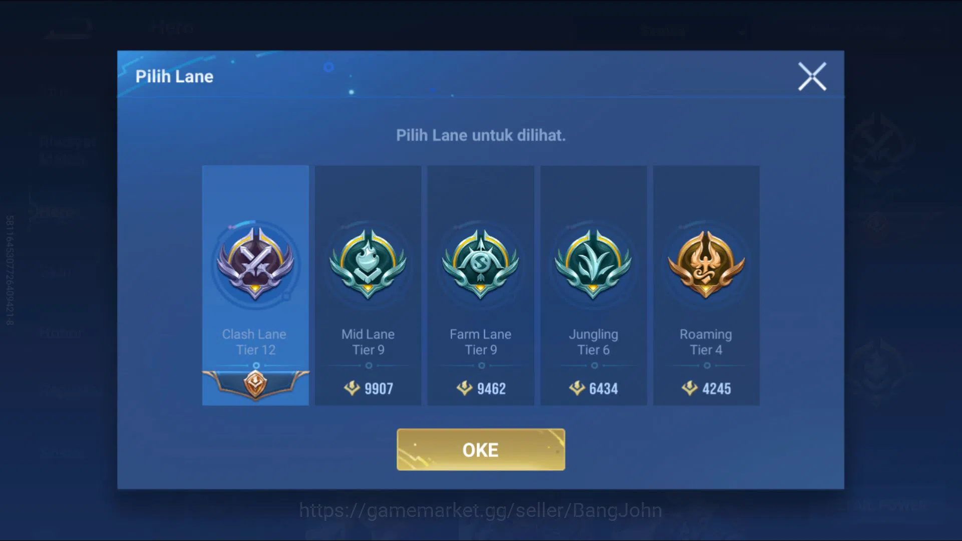 Honor of Kings Accounts [GLOBAL Good Acc] 112 H & 208 S | 6 Legend, Blesse image 3