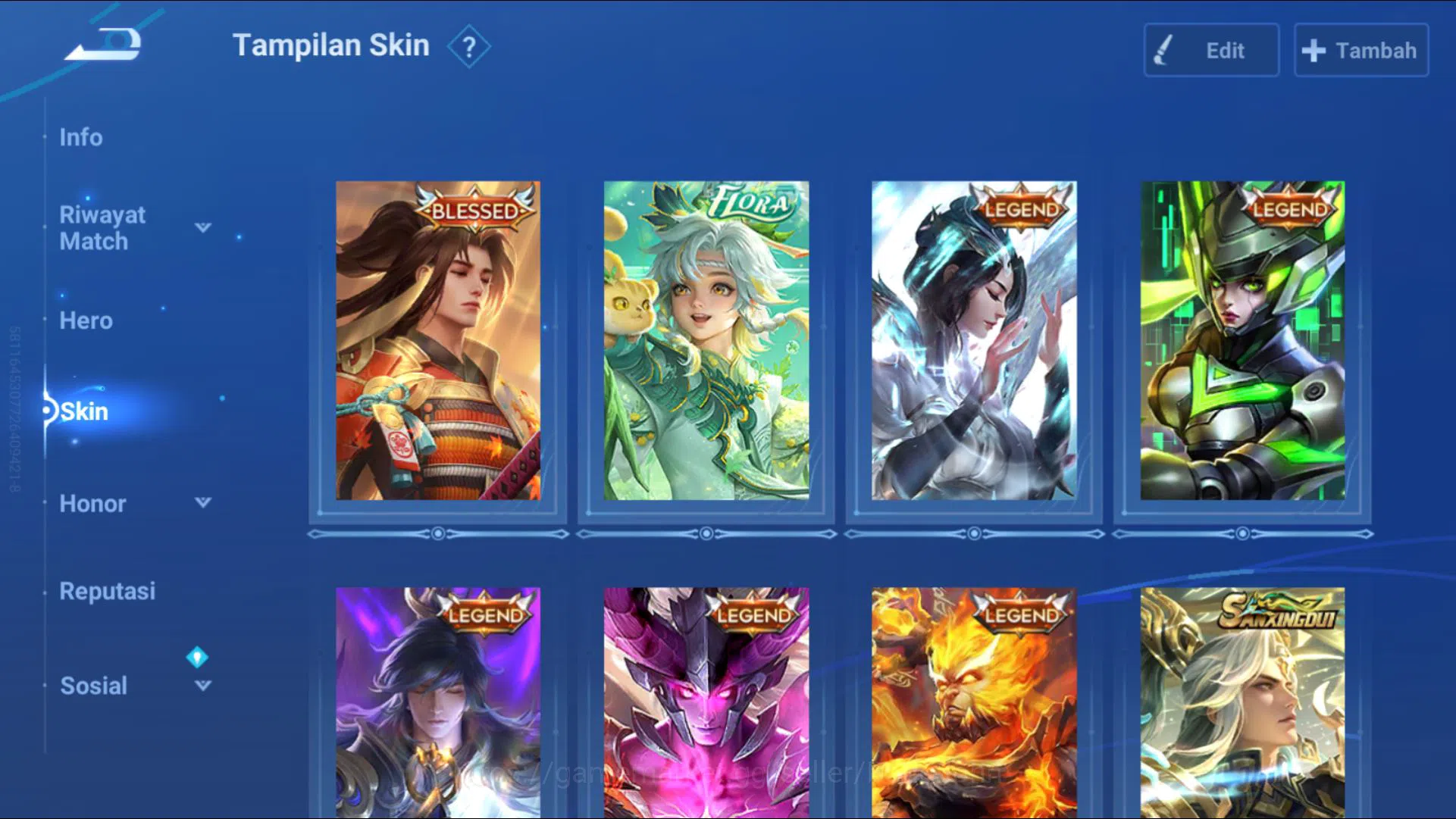 Honor of Kings Accounts [GLOBAL Good Acc] 112 H & 208 S | 6 Legend, Blesse image 4