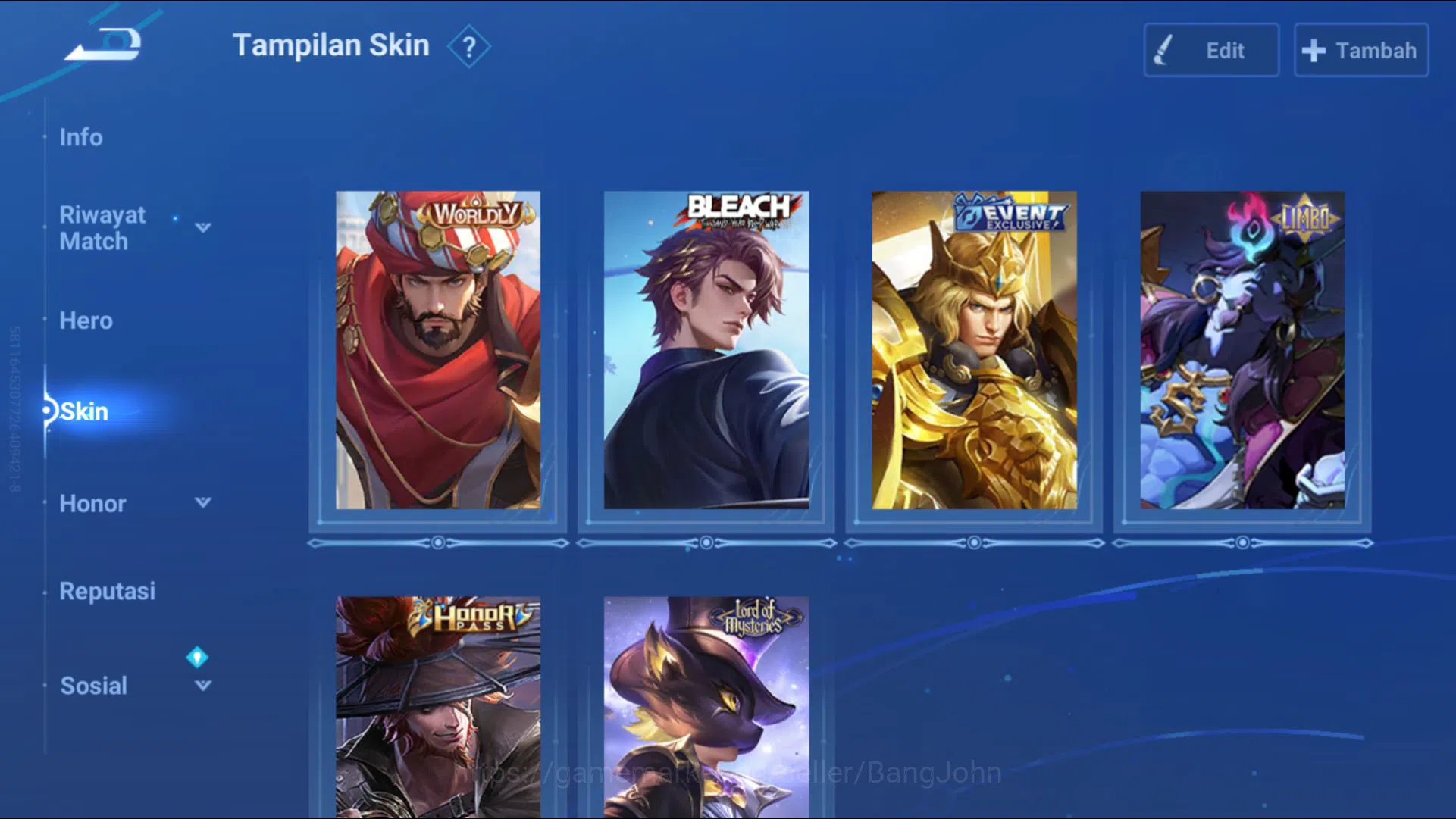 Honor of Kings Accounts [GLOBAL Good Acc] 112 H & 208 S | 6 Legend, Blesse image 7