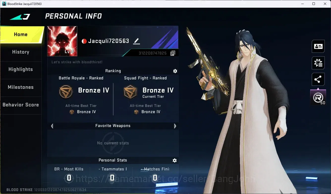 Blood Strike Accounts ASIA |Eternal AUG-Empyrean|2 Legendary Gun|Collab image 1