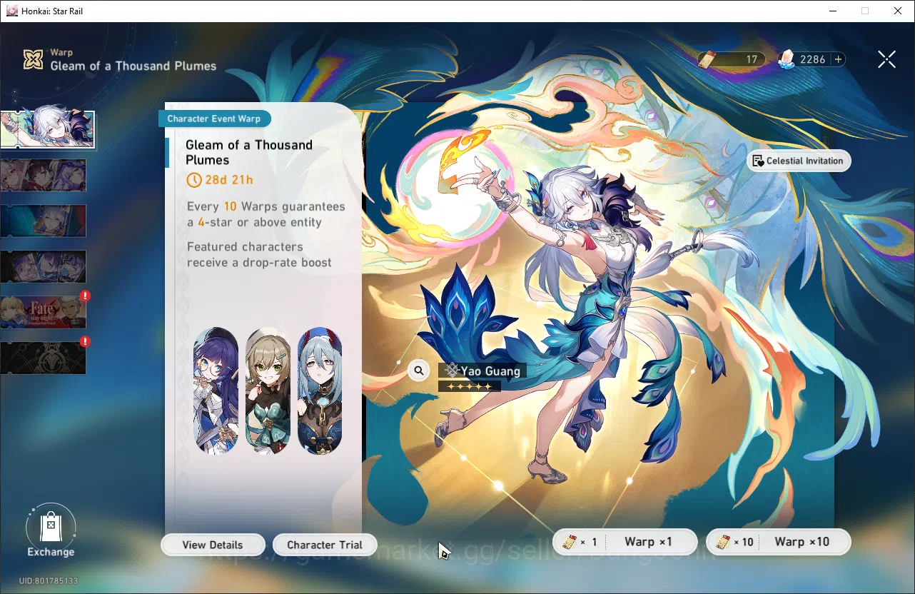 Honkai Star Rail Accounts ASIA | TL 54 | 9 Limit | 17 golden ticket | Phaino image 11