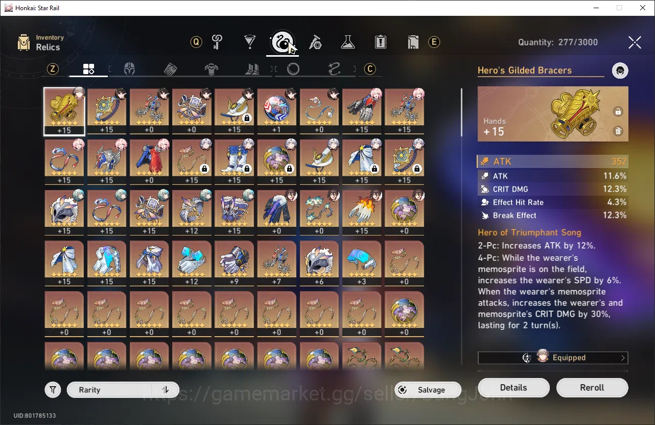 Honkai Star Rail Accounts ASIA | TL 54 | 9 Limit | 17 golden ticket | Phaino image 6
