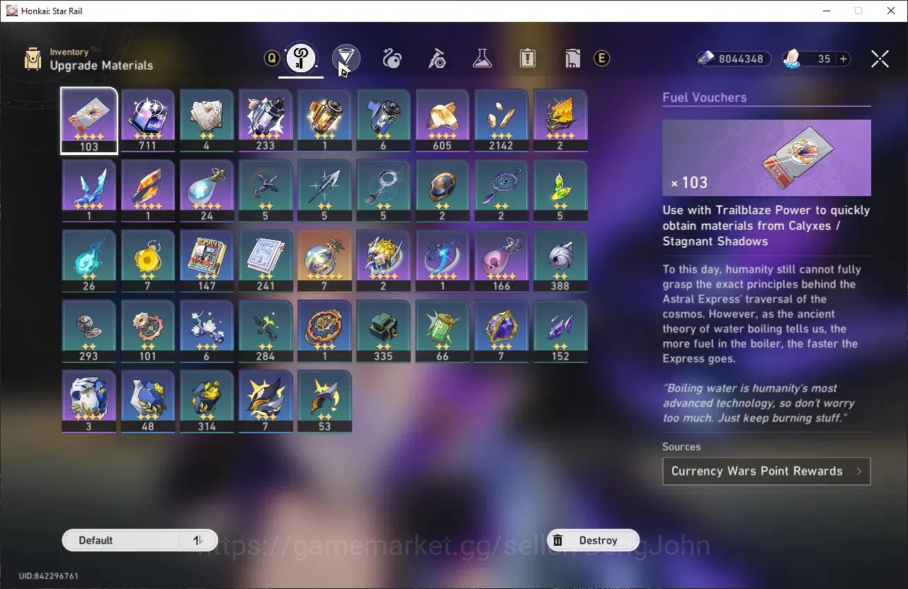 Honkai Star Rail Accounts ASIA | TL 52 | Silver Wolf LV70, Evanescia LV70, D image 9