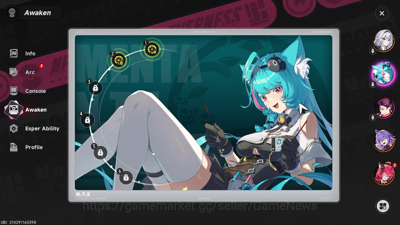 Neverness to Everness Accounts GLOBAL EU|HL 3| 2 SSR (Nanally,Fadia)+1 Selector|  image 3