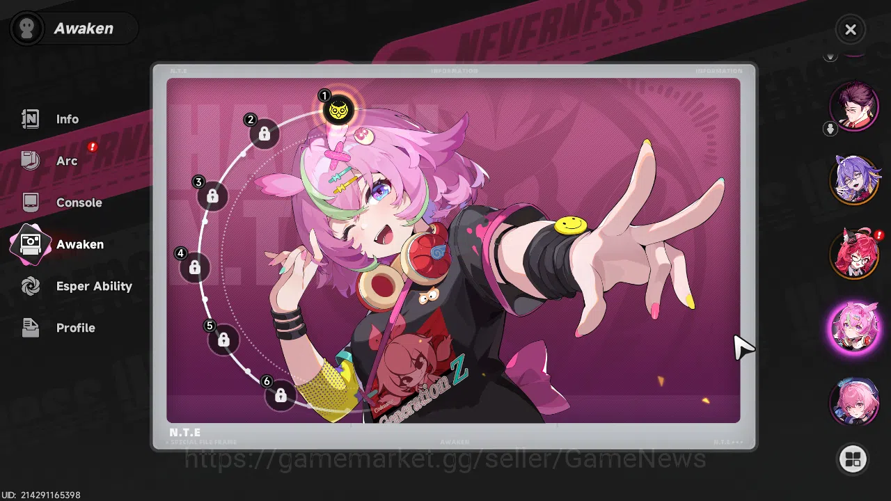 Neverness to Everness Accounts GLOBAL EU|HL 3| 2 SSR (Nanally,Fadia)+1 Selector|  image 5