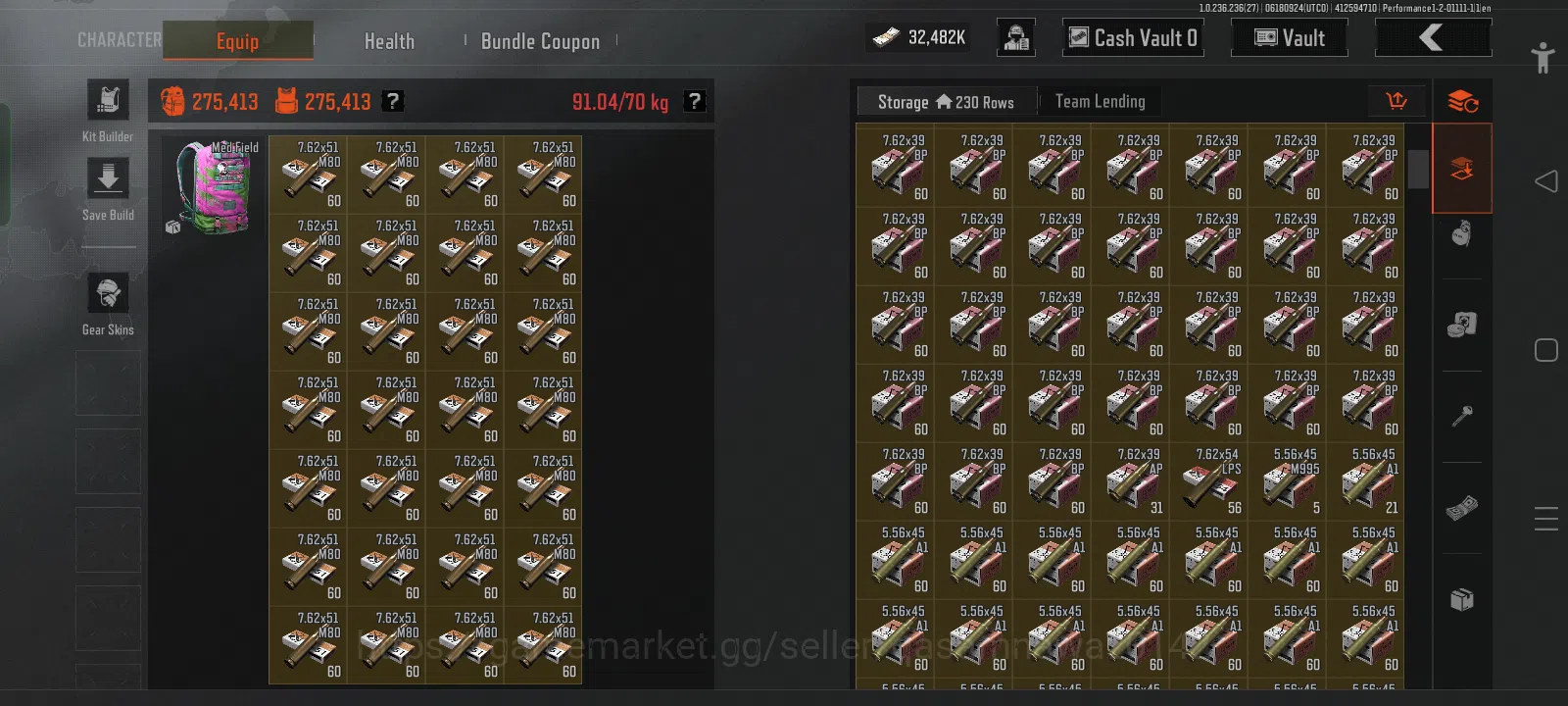 Arena Breakout Accounts High Value  50M+ Storage Value | 32M Cash | Full Access + Email | Instant Auto-Delivery 3