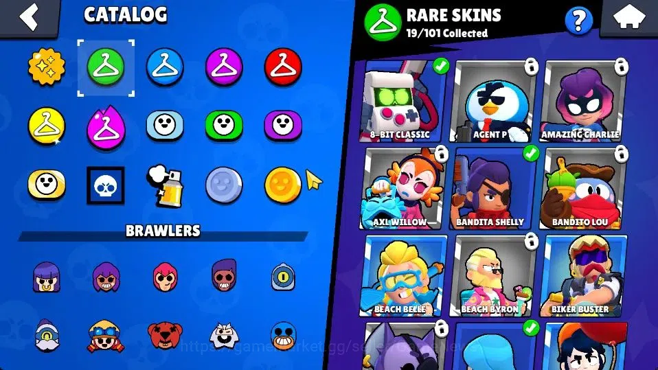 Brawl Stars Accounts 18253 Trophy|56 Brawlers 4 Max Lvl |89 Skins|1 Myt image 17