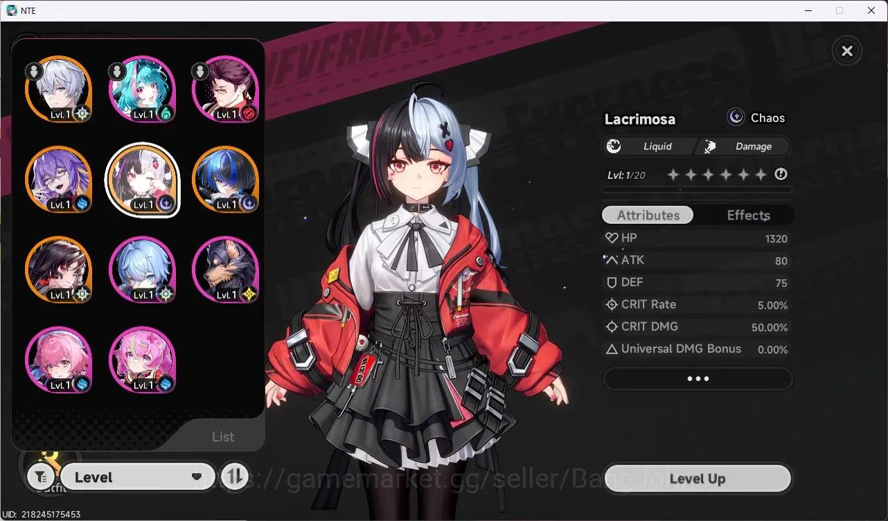 Neverness to Everness Accounts SEA | Lv 3 | 4 S-Class (Lacrimosa,Hotori) + 6 A-Cl image 2