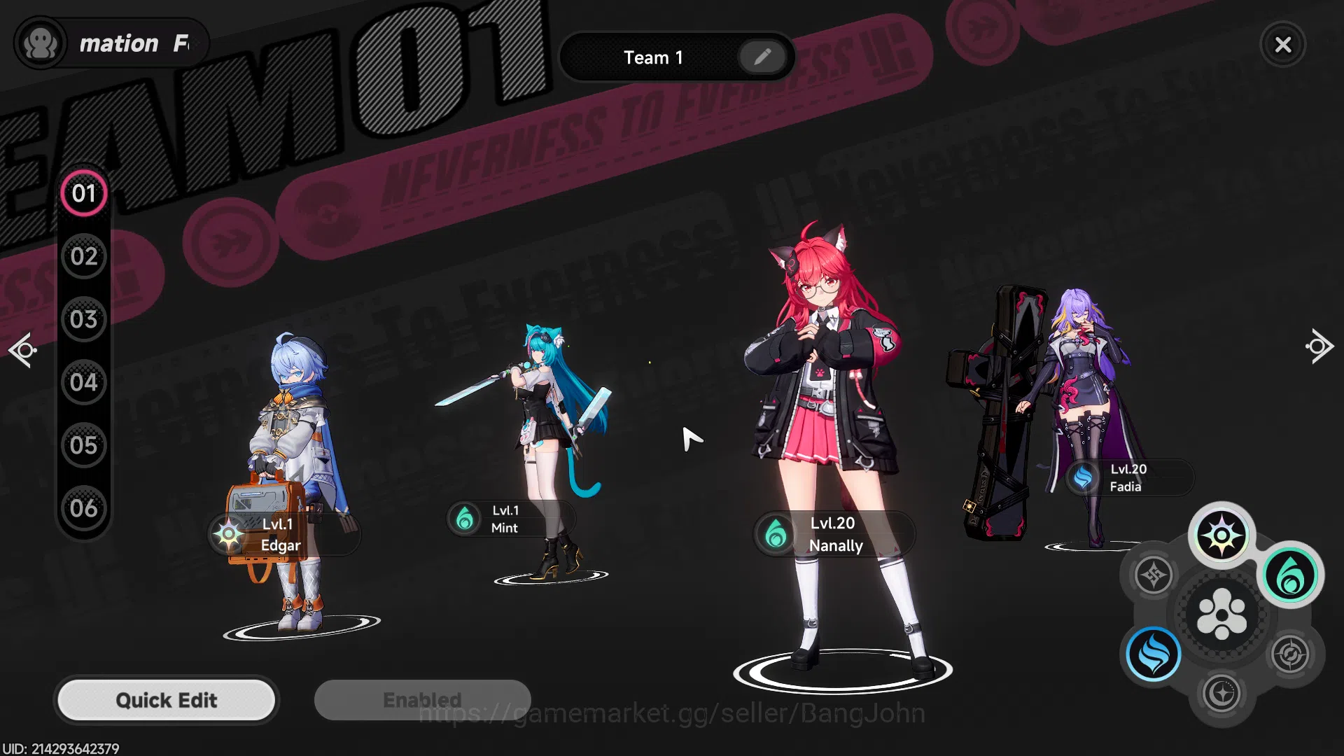 Neverness to Everness Accounts EU | Starter Lv 3 | 2 S Char Nanally, Fadia + 4 A  image 7