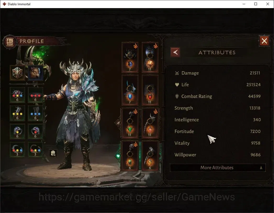 Diablo Immortal Accounts OCE - Azmodan|CS ON|Lv60(846)|Druid|CR 44k|Reso 42 image 4