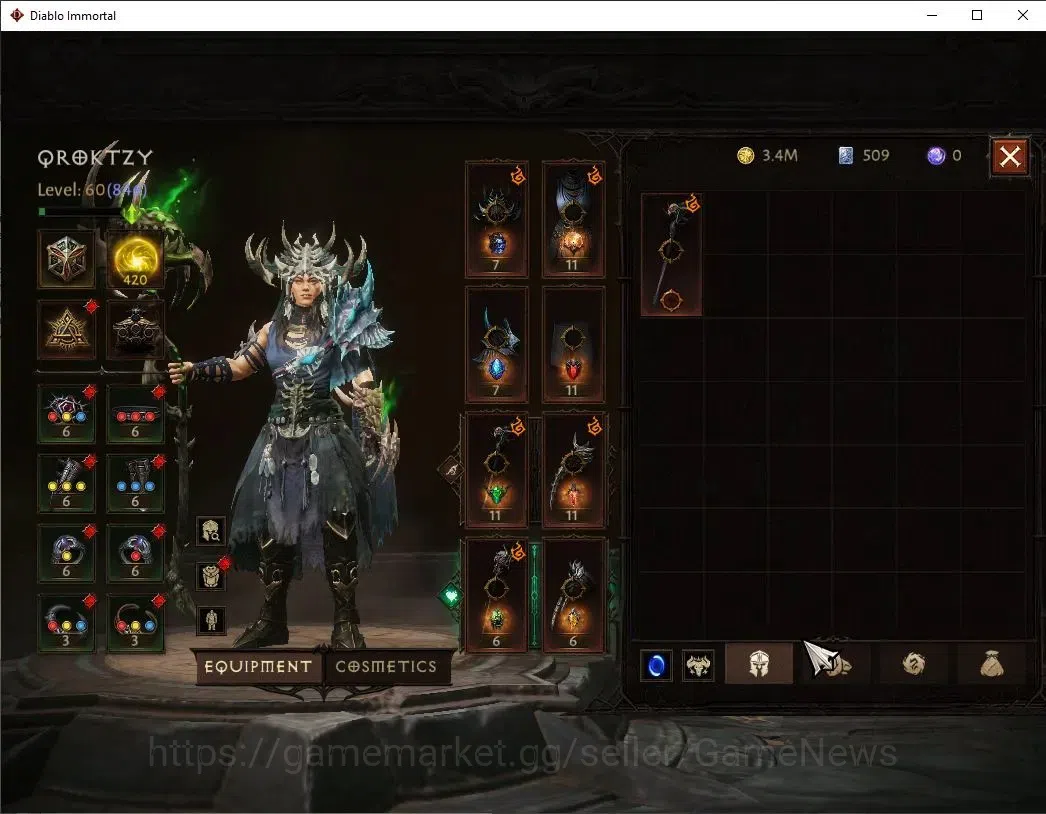Diablo Immortal Accounts OCE - Azmodan|CS ON|Lv60(846)|Druid|CR 44k|Reso 42 image 7