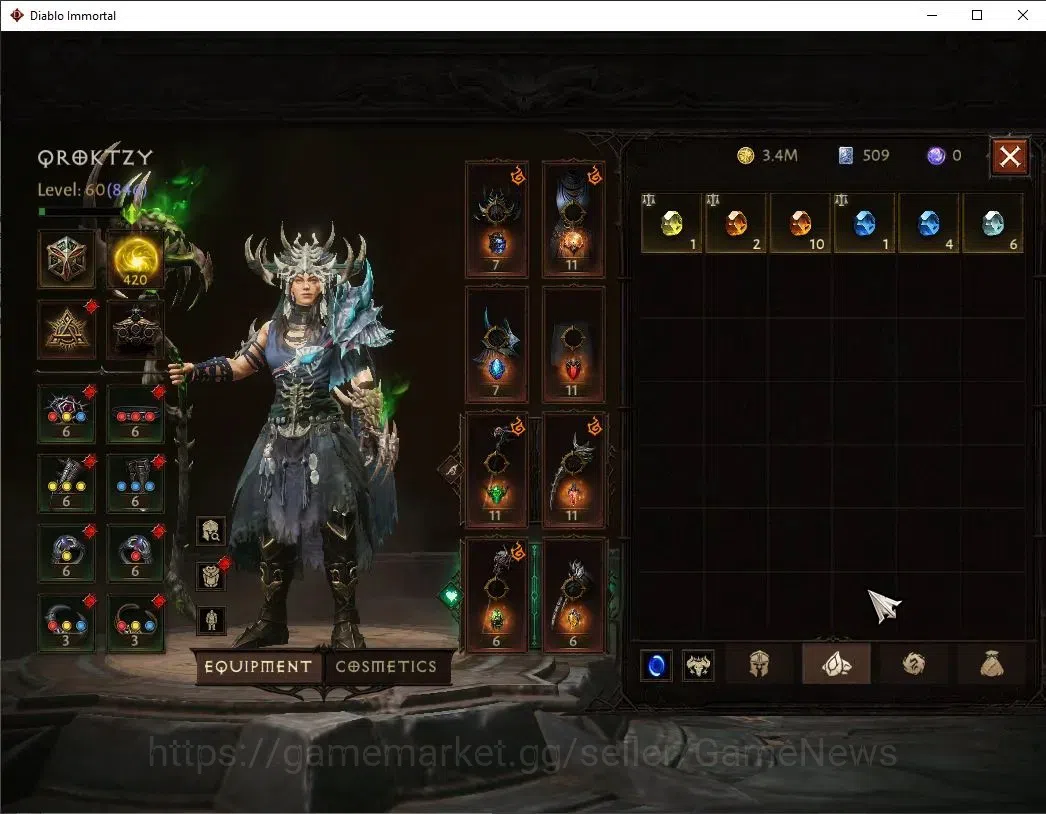 Diablo Immortal Accounts OCE - Azmodan|CS ON|Lv60(846)|Druid|CR 44k|Reso 42 image 8