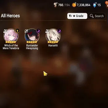 Epic Seven Accounts Limited Hero GLOBAL UnVerif|New Era|3 ML(WOTM Tenebria,Har Seti,BysHwayung)+Estele,Landy,Etc|Abys Floor
