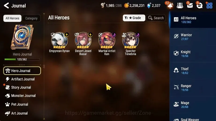 Epic Seven Accounts Starter Global| Starter New Era 4ML (Emp ILynav, DJ basar, MAKen, STenebria)|PoH,Bless,Theater ON|Stove 1