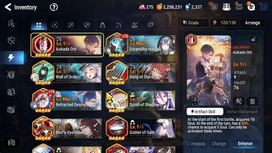 Epic Seven Accounts Starter Global| Starter New Era 4ML (Emp ILynav, DJ basar, MAKen, STenebria)|PoH,Bless,Theater ON|Stove 10