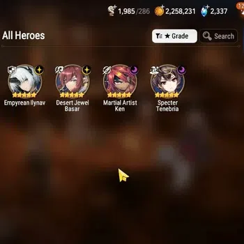 Epic Seven Accounts Starter Global| Starter New Era 4ML (Emp ILynav, DJ basar, MAKen, STenebria)|PoH,Bless,Theater ON|Stove