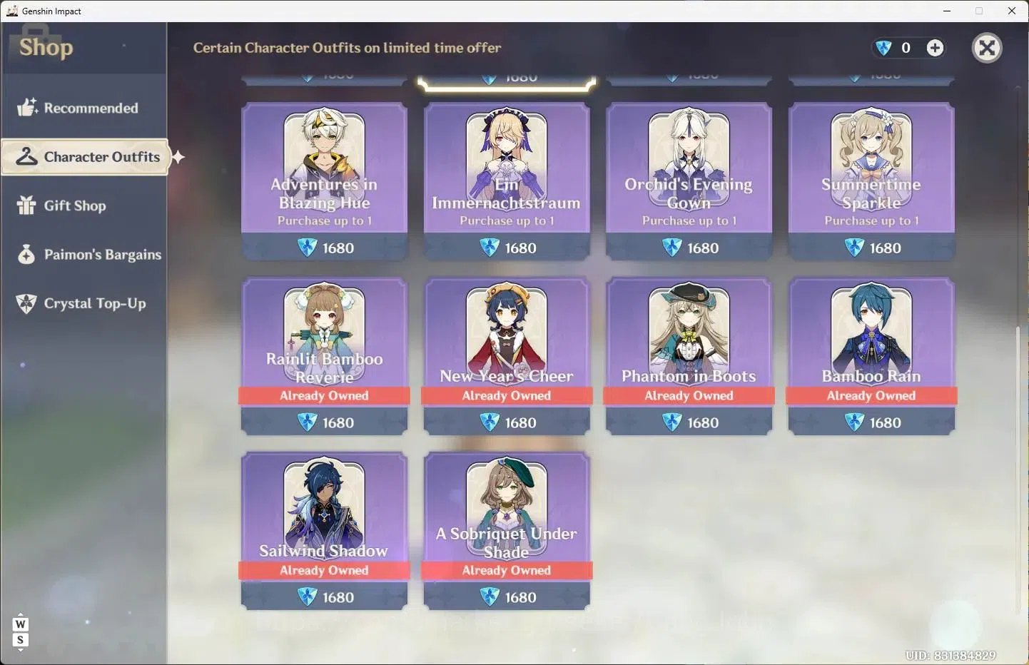 Genshin Impact Accounts Mid Game ASIA | AR 60|25 Limit|Arlecchino C1,Neuvillette,Furina,ShenheC1,GanyuC1+7 Charstd|4 (*5 9