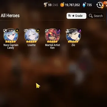 Epic Seven Accounts Limited Hero ASIA Verif| 4 ML (Lisette,Zio,Navy Captain Landy,Martial Artist