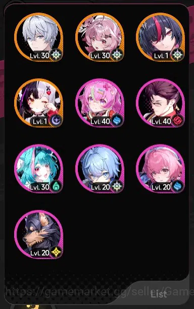 Neverness to Everness Accounts Global SEA|HL 45|TL 27|9 SSR 4 Limited [Nanally+Outfit,Shinku,Lacrimosa,Hotori]|1 SSR 2
