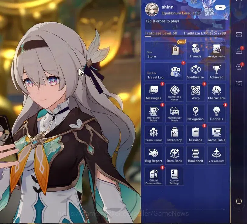 Honkai Star Rail Accounts Asia|TL 58|6 Limited|[Firefly,The Dahlia]+Sign,Kaf image 2