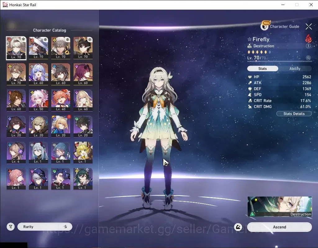 Honkai Star Rail Accounts Asia|TL 58|6 Limited|[Firefly,The Dahlia]+Sign,Kaf image 5